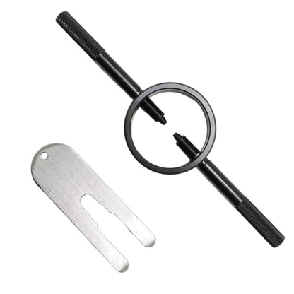 Universal Motorcycle Fork Spring Compressor Tool Kit, Radial Pin Spanner and Cartridge Rod Holding Tool, Suitable for All 50cc-1300cc Motorcycle