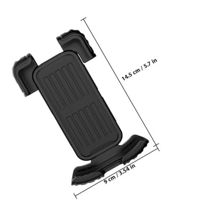 BESPORTBLE Anti-Shake Bike Phone Holder Mount for Bicycle and Motorcycle, Vibration Dampening Handlebar Cell Phone Support, Black, Fits 1.8-2.8cm Tubes, Suitable for Navigation and Scooter