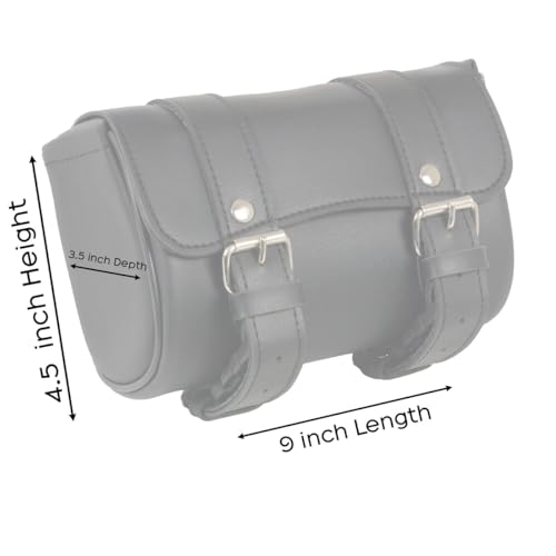 Milwaukee Leather SH62401 Black PVC Medium Motorcycle Tool Bag - One Size