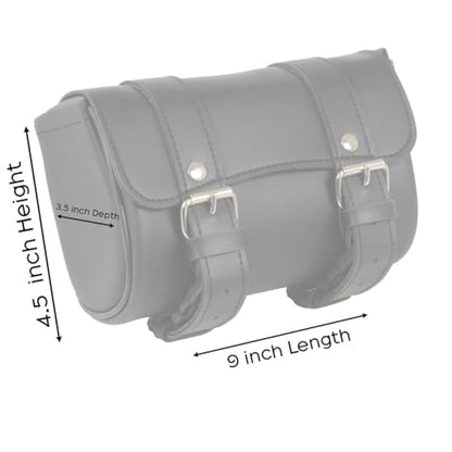 Milwaukee Leather SH62401 Black PVC Medium Motorcycle Tool Bag - One Size