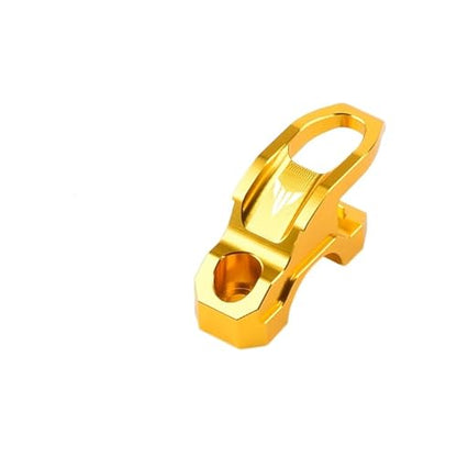Motorcycle CNC Aluminum Brake Master Cylinder Holder Clamp Bracket Bag Hook Helmet Hanger Compatible with MT 03 07 09 MT-07 MT-09 - size: Gold