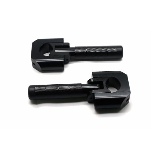 MZS Motorcycle Highway Pegs 7/8"-1.25" Adventure Highway Foot Peg Universal Foldable CNC Short Mount Compatible with KLR 650 DR650 Tenere Vstorm 300X 390 790 890 R1200GS Dual for 22mm-32mm Crash Bar