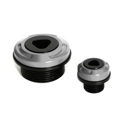 Monkey125 Engine Crankcase Cover Plugs Compatible with Monkey 125 GROM CT125 DAX 125 CNC Motorcycle Accessories Crankcase Hole Plug (Titanium) - color: Titanium3