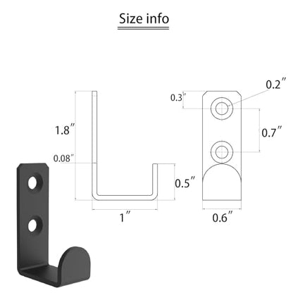 Hooks for Hanging Stainless Steel Heavy Duty Coat Hook Wall Hooks Robe Hanger Hooks Hanging Hat Key Holder for Towel and Bags Indoor Outdoor (Square, Normal) - size: 1.8x1, style: Square