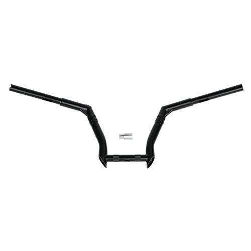 CUSTOM CHROME CCI 10" Rise 1-1/4" Fat Bamboo Ape Hanger Handlebar Fit For Harley Dyna Fat Bob 2008-2017 Low Rider 2016-2017 Street Bob 2007-2017 Wide Glide EFI 2004-2006 - size: 10" Risers