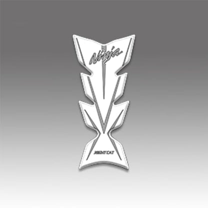 NIGHT CAT Compatible Ninja 400 Ninja 500 Motorcycle Fuel Tank Pad Kit Side Fuel Knee Guard Sticker Fuel Tank Protector（Fishbone Sticker-White） - color: Fishbone Sticker-White