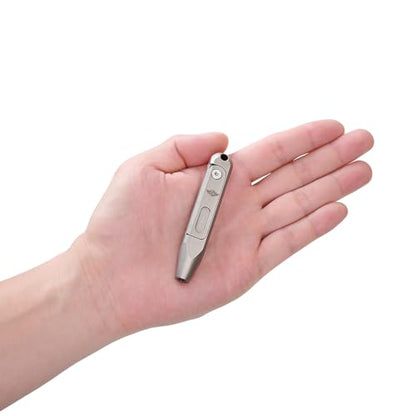 OKNIFE Otacle D1 Titanium Small EDC Multi Bit Pocket Screwdriver, 9 in 1 Mini Precision Screwdriver Set, S2 Steel Magnetic Bits for Work or Daily Use - color: Titanium-grey