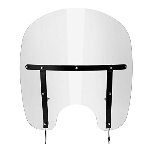 TCMT Windscreen Windshield Fit For Harley Softail Slim Deluxe Fat Boy Heritage Softail Classic FLS FLSS FLST FLSTC FLSTF FLSTFB FLSTFBS 2000-2017 - color: Style B: Black Bracket Windshield
