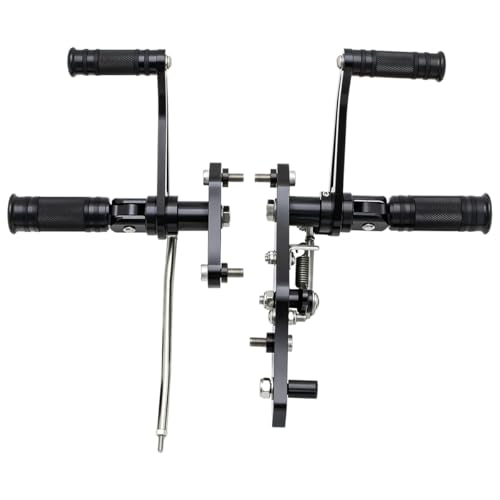 CNC Black 2.17" Forward Controls Foot Pegs Footrests Shift Levers Linkages Kits Compatible with 1995-2006 Kawasaki Vulcan 800 VN800 A B Classic E Drifter - color: Black B, size: VN800