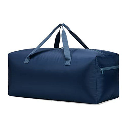 Foldable Duffel Bag 30" / 75L Lightweight with Water Rresistant for Travel-Navy Blue - color: Navy-75L