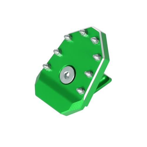 Motorcycle Brake Pedal Green Rear Foot Extension Pedals Motorcycle Rear Pedals Footbrake Lever Pedal Enlarge Extension Pad Aluminum Alloy Compatible With KLR650 2008-2025 - color: Green
