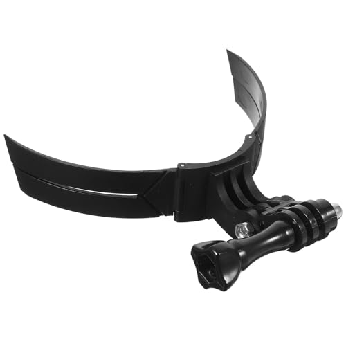 KALLORY Motorcycle Helmet Portable for Camera Chin Mount Kit Abs Material with Firm Camera Fixation and Motorcycle Helmet for Riding