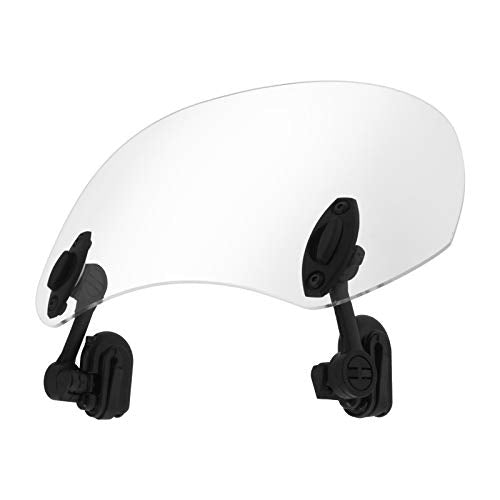 Motorcycle Adjustable Windshield Extension Universal Clip-on Windscreen Fit for Kawasaki Yamaha Clear