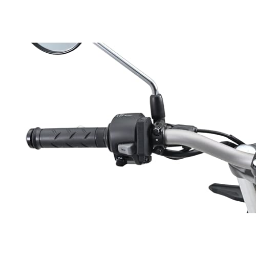 Daytona USB Motorcycle Handlebar Charger, USB-A QC 3.0 + USB-C PD 30W, Dual Port 60W, IPX6 Waterproof, 22.2/25.4mm Clamp, Ignition Triggered, Relay Included
