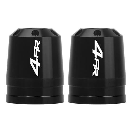 Motorcycle Bar End Sliders For Ninja ZX-4RR 2023-2025 Handlebar End Crash Protectors CNC Aluminum Handlebar Weights ninja zx-4rr Accessories (Black) - color: Black