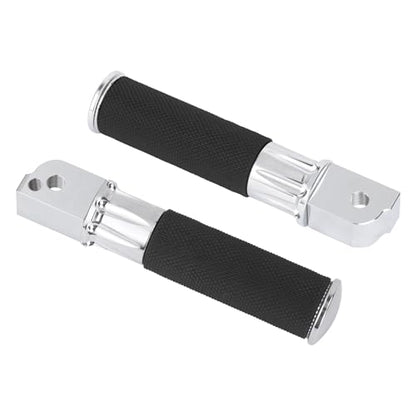Motorcycle Passenger Foot Pegs Rear Footrest Fit for Softail Breakout 114 FXBR Deluxe FLFB Low Rider FXLR Street Bob FXBB FXDR LiveWire (Chrome) - color: Chrome