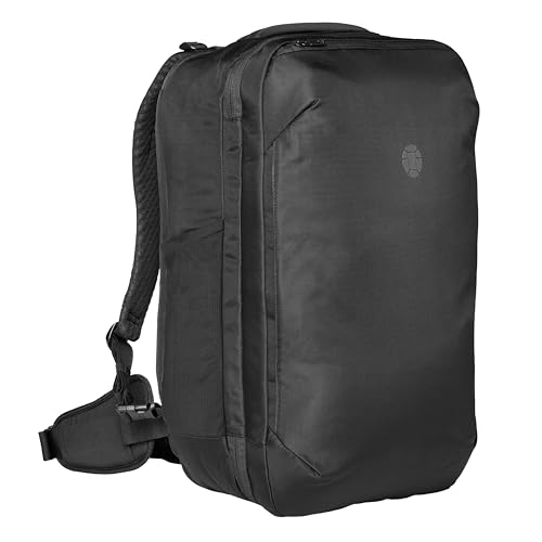 Tortuga 40L Travel Backpack Lite, Black - Large Carry-On Travel Bag | For Men and Women - Durable, Comfortable, Easy to Pack, Airline-Approved Bag with Laptop Compartment
