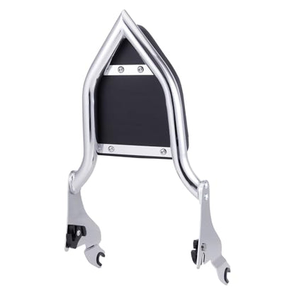 Detachable Sissy Bar Backrest Passenger Backrest Compatible with Harley Touring Street Glide Road Glide Road King Electra Glide 2009-2025 (Chrome) - color: Chrome