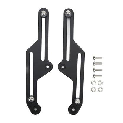Aramox Windscreen Adjusters, Pair Motorcycle Adjustable Bracket Anodized Black Replacement for 700 XT700Z 2019?2021