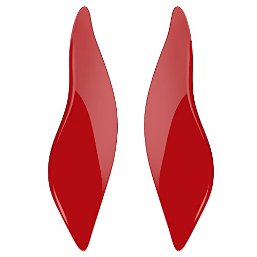 Advanblack Billiard Red Side Wings Air Deflectors, Fairing Side Wing Windshield, Fairing Side Shield, Adjustable Wind Deflectors, Compatible for Harley Touring Street Electra Glide 2014-2023 - color: Billiard Red