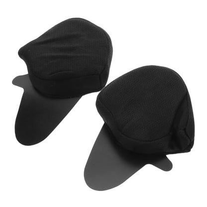 OUNONA 2pcs Motorcycle Helmet Ear Protection Pads Wind Blocking Ear Warmers for Biking Cycling Comfortable Full Coverage Muffs for Noise Reduction