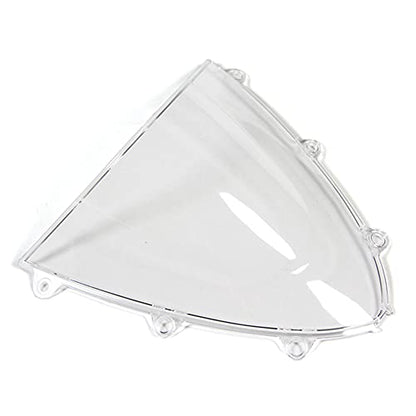 ABS Plastic Windshield Windscreen Compatible for Honda CBR1000RR 2008 2009 2010 2011 Fairing Double Bubble (Clear) - color: Clear