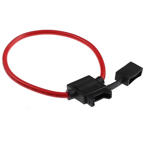 ZOOKOTO Inline Fuse Holder 15A,10 AWG Gauge Wire Car Auto Blade Fuse box 15A Waterproof - size: 15A