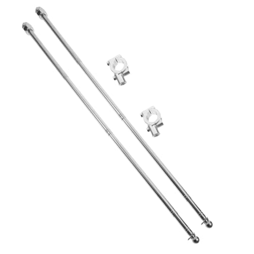 2pcs Motorcycle Flagpole Handlebar Mount Portable Safety Flag Pole for Sturdy and Design for Enhanced Visibility and Easy Installation