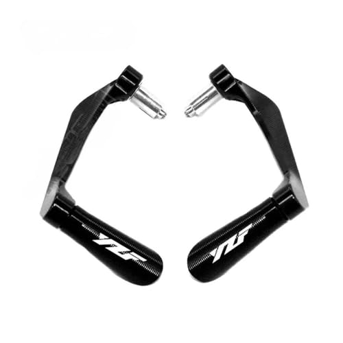 Bar Handle Protector for YZF R1 YZF R3 YZF R6 Motorcycle Brake Clutch Levers Guard Protector YZF-R1 YZF-R3 YZF-R6 R125 YZF R25 R1M R1S R6S - color: Black