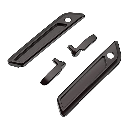 Advanblack Saddlebag Latches Covers, Lid Lifters Levers Fit for 2014+ Harley Touring Hard Saddlebags - Black Forest - color: Black Forest
