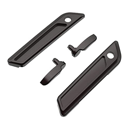 Advanblack Saddlebag Latches Covers, Lid Lifters Levers Fit for 2014+ Harley Touring Hard Saddlebags - Black Forest - color: Black Forest