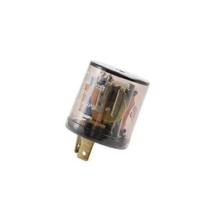 Universal 2PCS 12V 2 Pin Electronic LED Flasher Relay Turn Signal Light Blinker - size: 2pc 2 PIN 20 Amps 12V Flasher