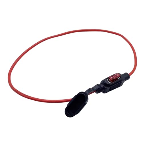 2Pcs 18.1 Inch Wire Length Inline Fuse Holder Low Profile Mini APS ATT Add-a-Circuit Car Fuse Holder TAP Adapter 10A Blade Automotive Fuse Holder for Automotive Marine CFH-ILLPMI-PT10A46CM - color: CFH-ILLPMI-PT10A46CM