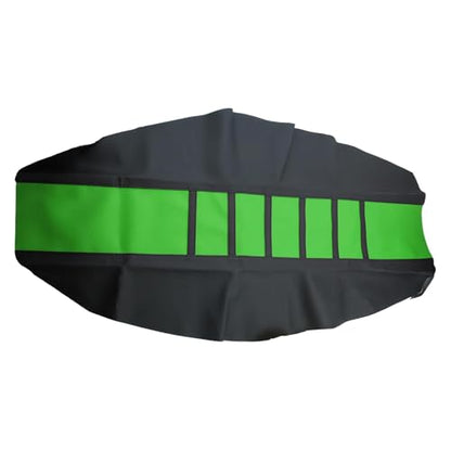 Motorcycle Universal Seat Cover Non-Slip Suitable Rubber Striped Seat Covers Soft For KX60 KX65 KX80 KX85 KX100 KX125 KX250 KX250F KX250R KX300 KX400 Dirt Pit Bike Motocross Off Road Motorbike - color: Green