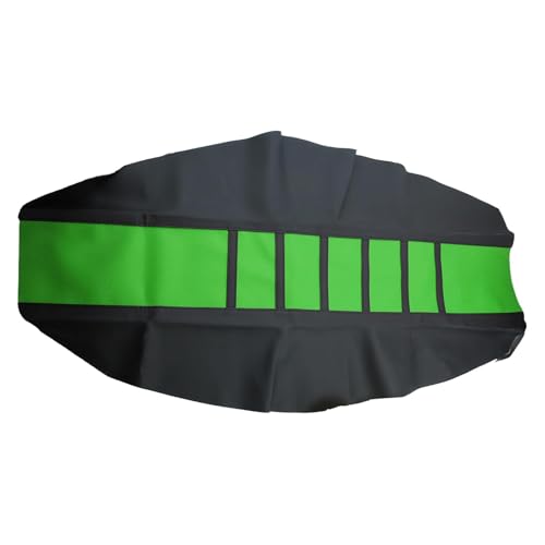 Motorcycle Universal Seat Cover Non-Slip Suitable Rubber Striped Seat Covers Soft For KX60 KX65 KX80 KX85 KX100 KX125 KX250 KX250F KX250R KX300 KX400 Dirt Pit Bike Motocross Off Road Motorbike - color: Green