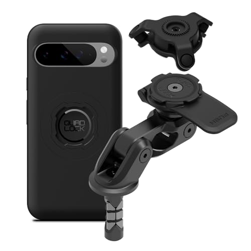 Quad Lock Motorcycle Fork Stem Mount PRO Kit with Vibration Dampener and MAG Phone Case for Pixel 9 Pro XL - size: Pixel 9 Pro XL