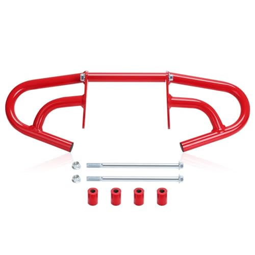 CRF300L/250L 21-25 Crash Bar Compatible with CRF300L 2021-2025 CRF250L 2022-2025 Motorcycle Engine Guard Highway Crash Bar Bumper Frame Falling Protector Steel Split Style (Red) - color: Red