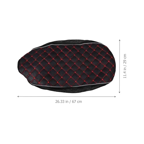 GALPADA Breathable Motorcycle Seat Cover Cushion with Elastic Edge Linen Mesh Shock-Absorbing Pad Protector Sunscreen Anti-Slip Seat Cushion for Motorbikes Four-Season Saddle Cover