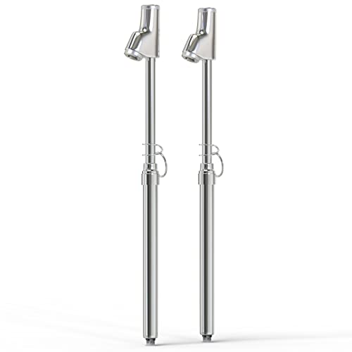 MEANLIN MEASURE Silver Double Straight Type Tire Pressure Gauge, 2Pcs, 10-150 Psi, Suitable for Trucks, Cars, Motorcycles - color: Silver, size: 10-150Psi(2)