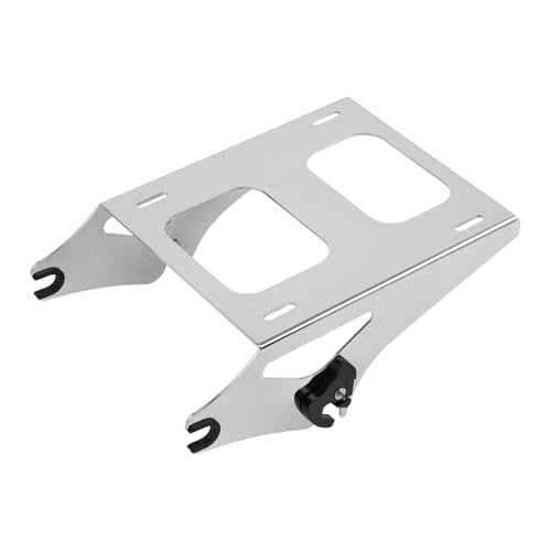 XFMT Motorcycle Chrome 2-Up Luggage Rack Trunk Mount Bracket For 2014-2026 Harley Touring Road King Street Glide Road Glide Electra Glide - color: Chrome 2-UP Luggage Rack