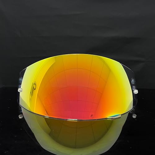 HJ-17 Helmet Visor Replacement,UV Protective Helmet Face Shield Compatible with CL-MAX II,IS-MAX BT,SY-MAX III,IS-MAX II,CL-MAX 3,C90,C91,C91N(Revo Clear Red-Day&Night Use) - color: Revo Clear Red-day&night Use
