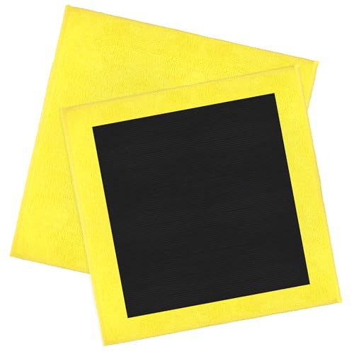 2PCS Clay Towel Auto Detailing, Clay Bar Towel Cloth Auto Detailing for Car (12 x 12 in) (Yellow) - color: Yellow