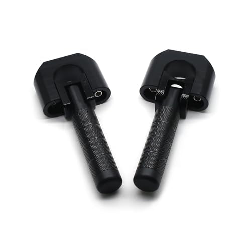 MZS Motorcycle Highway Pegs 7/8"-1.25" Adventure Highway Foot Peg Universal Foldable CNC Short Mount Compatible with KLR 650 DR650 Tenere Vstorm 300X 390 790 890 R1200GS Dual for 22mm-32mm Crash Bar