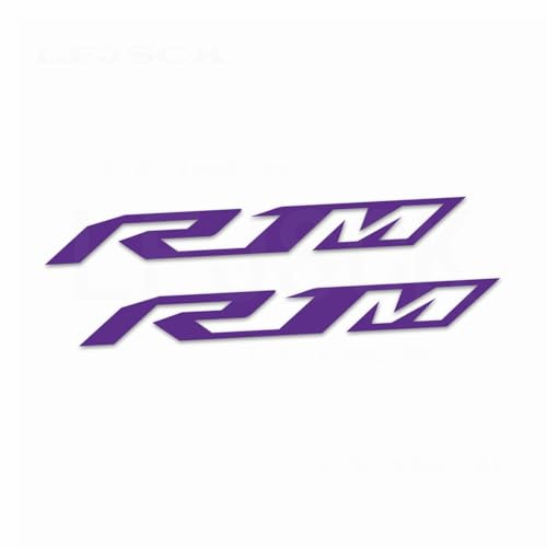 Motorcycle Reflective Fairing Stickers - 2 Piece,Purple | Waterproof Vinyl Decals Kit for Helmets ,Compatible with Yamaha YZF R1 R1M - color: Purple