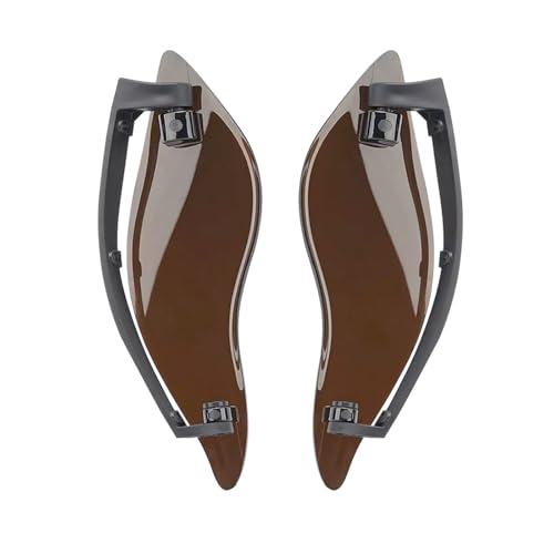 Fairing Air Deflectors Side Wing Windshield Adjustable Wind Deflectors Compatible with 2014-2024 Harley Electra Glide Street Glide Tri Glide Ultra Limited Fairing Side Shield (Smoke) - color: Smoke