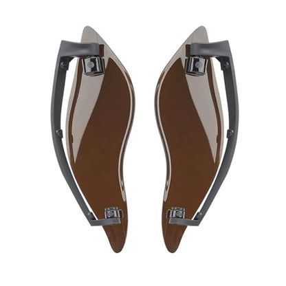 Fairing Air Deflectors Side Wing Windshield Adjustable Wind Deflectors Compatible with 2014-2024 Harley Electra Glide Street Glide Tri Glide Ultra Limited Fairing Side Shield (Smoke) - color: Smoke