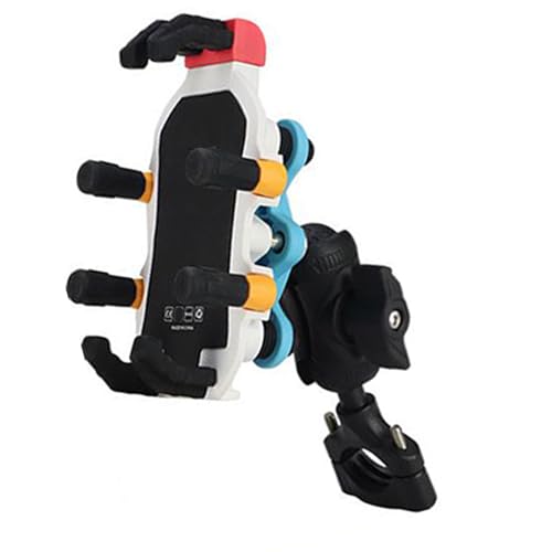 Motorcycle Phone Mount Vibrations Dampener Anti Shake Holder ABS Metal Silicone Mobile Phones Clamp Fits Smartphones - style: A