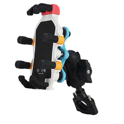 Motorcycle Phone Mount Vibrations Dampener Anti Shake Holder ABS Metal Silicone Mobile Phones Clamp Fits Smartphones - style: A