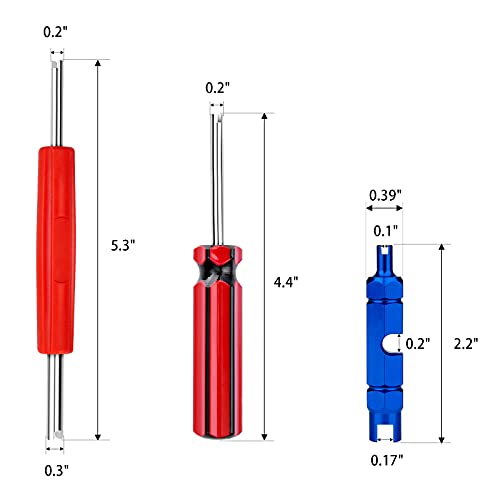 56Pcs Valve Stem Removal Tool, Valve Cores, 4-Way Valve Tool, Valve Core Remover Tool, Valve Stem Caps