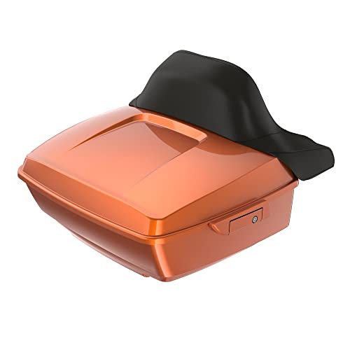 Moto Onfire Amber Whiskey Harley Tour Pack Latches Hinges Fit for AB Harley/Davidson Touring Razor Chopped King Tour Pak - color: Amber Whiskey